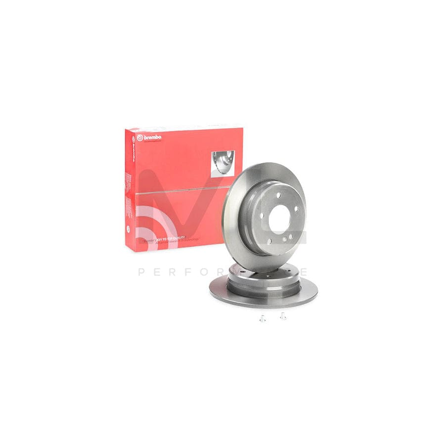 BREMBO COATED DISC LINE 08.4738.21 Brake Disc suitable for MERCEDES-BENZ C-Class Saloon (W202) Solid, Coated, with bolts/screws | ML Performance Car Parts