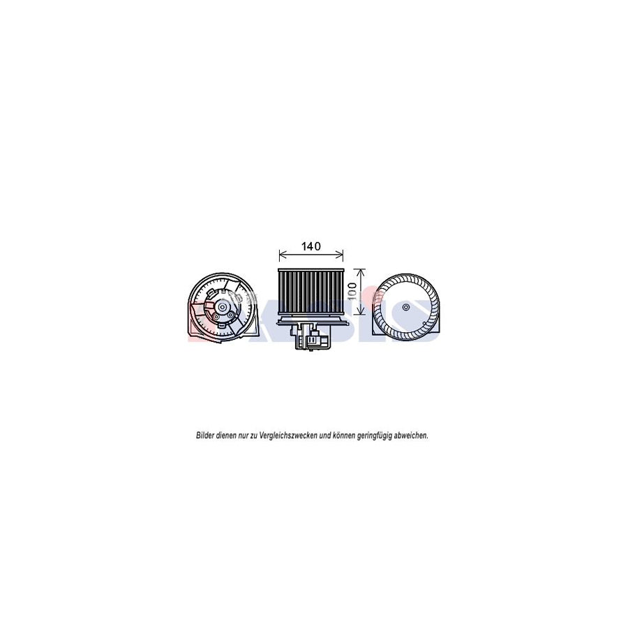 AKS Dasis 198021N Interior Blower for Saab 9-5