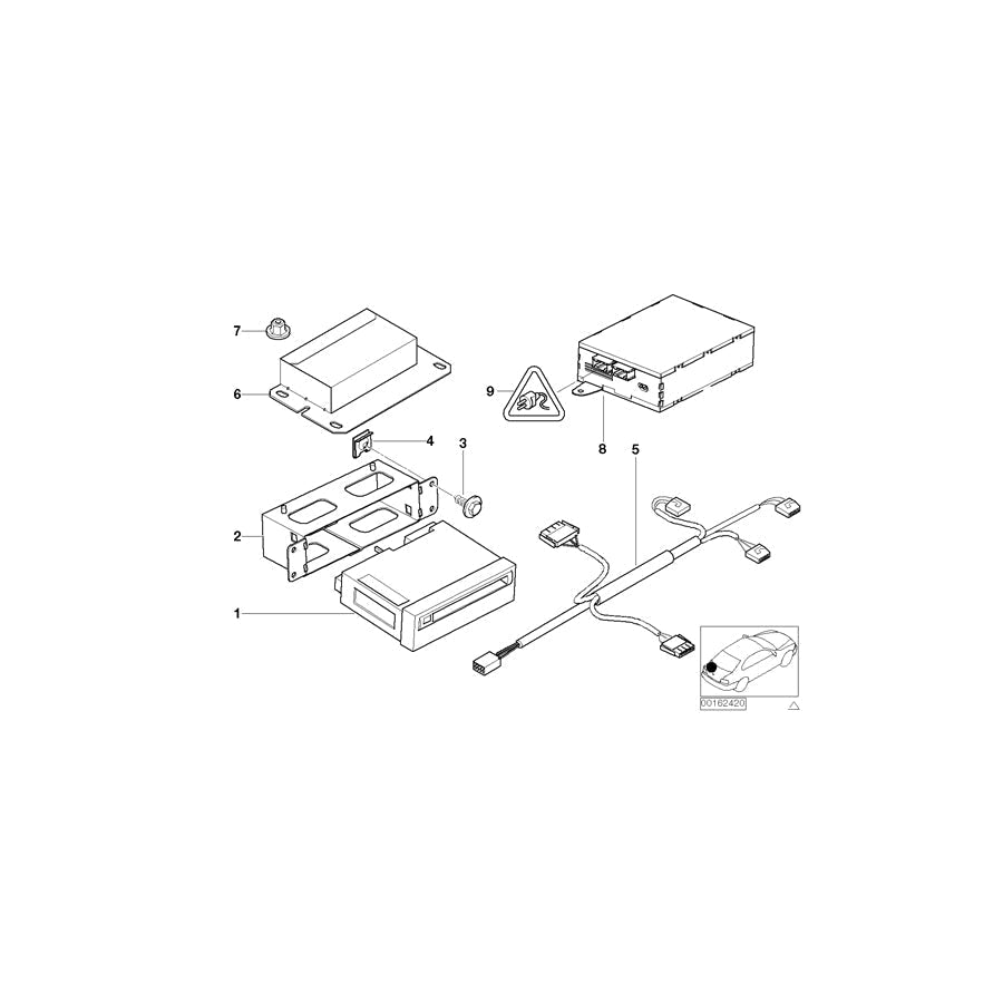 Genuine BMW 61126919758 E53 Connecting Lead, Navigation (Inc. X5 3.0i, X5 4.4i & X5 3.0d) | ML Performance UK Car Parts