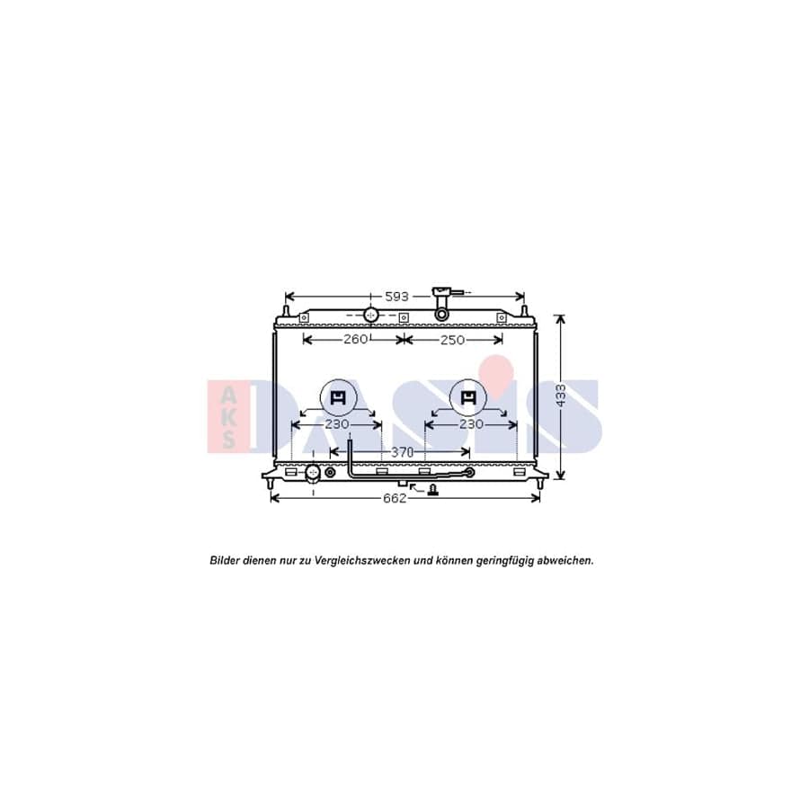 AKS Dasis 510143N Engine Radiator for KIA Rio