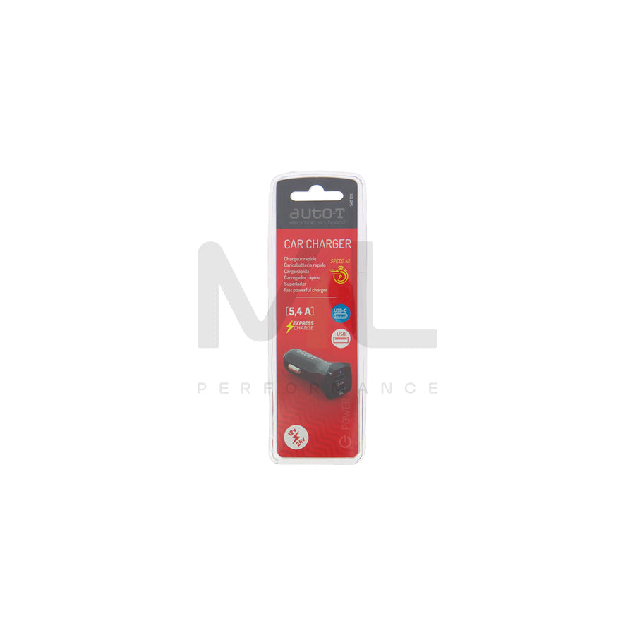 AUTO-T 540128 In-car charger Number of inlets/outlets: 1 USB, 1 USB-C