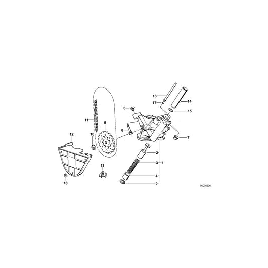 Genuine BMW 11411438282 E38 E31 Oil Pump (Inc. 850Ci, L7 & 750i) | ML Performance US Car Parts