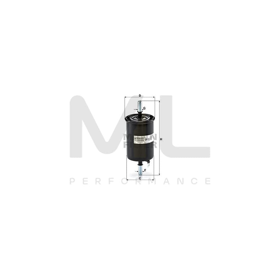 MANN-FILTER WK 55/2 Fuel filter In-Line Filter