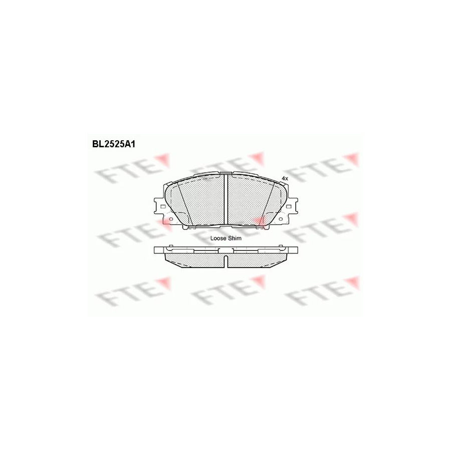 FTE Bl2525A1 Brake Pad Set