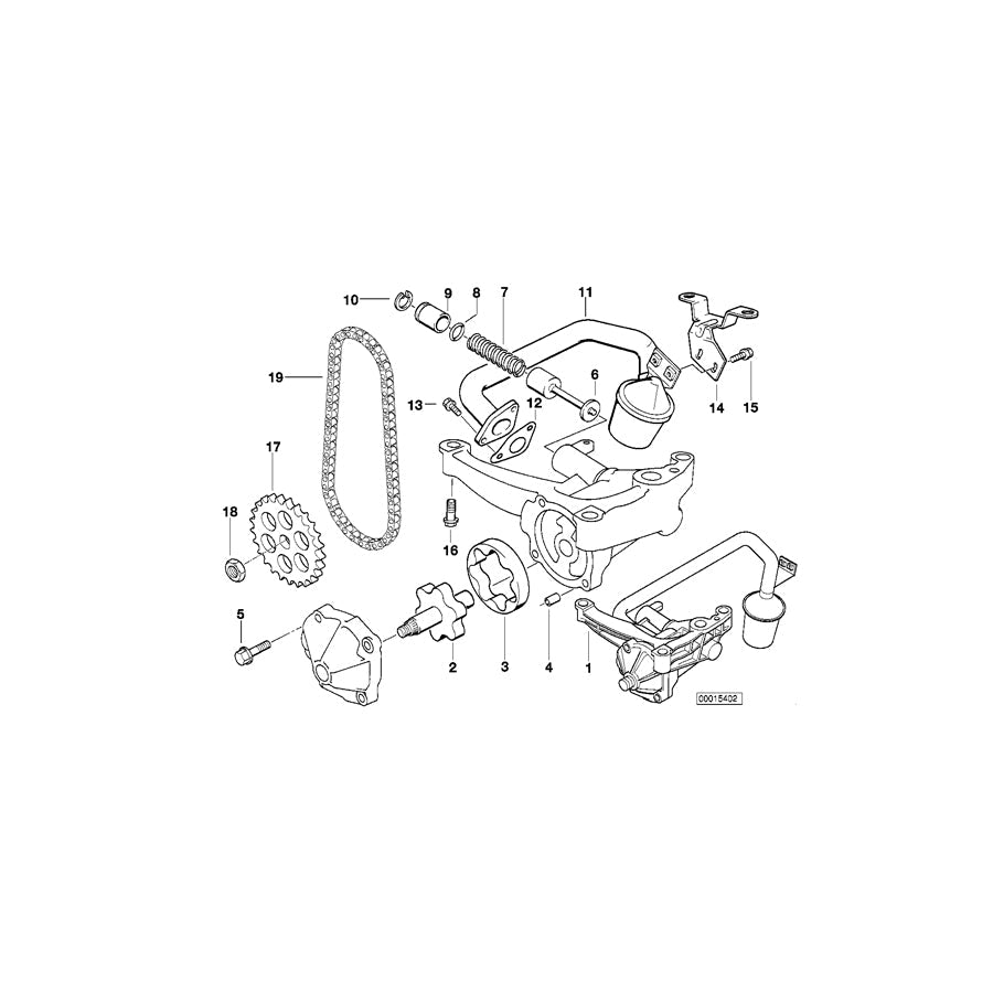 Genuine BMW 11411433061 E39 Oil Pump (Inc. 523i & 528i) | ML Performance US Car Parts
