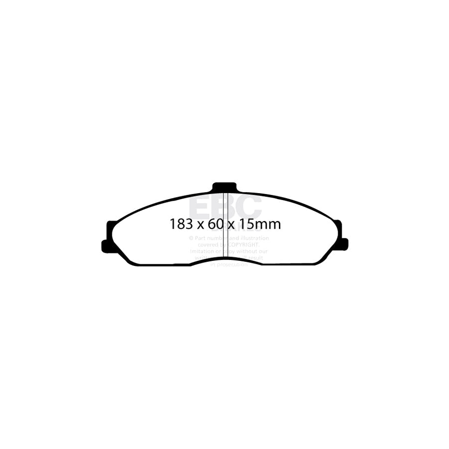 EBC DP91162 Chevrolet Ford Opel Vauxhall Orangestuff Front Brake Pads  2 | ML Performance US Car Parts