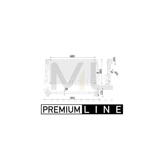 MAHLE ORIGINAL CR 2321 000P Engine radiator Brazed cooling fins | ML Performance Car Parts