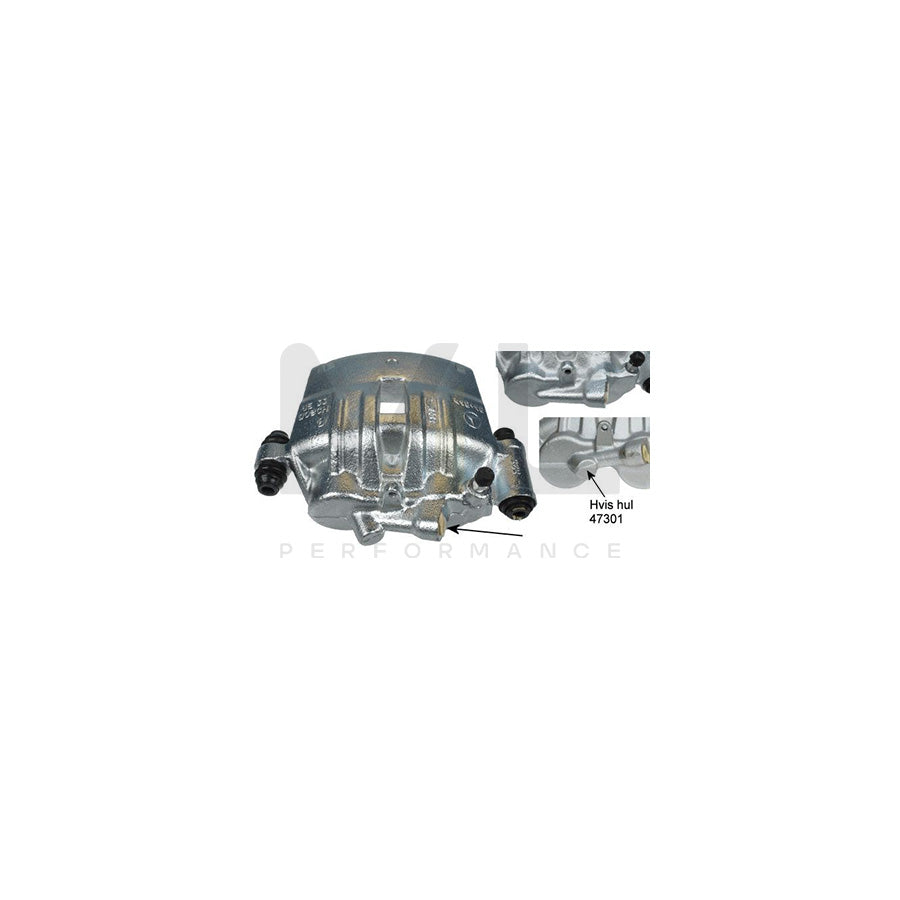 HELLA 8AC 355 386-211 Brake Caliper without holder