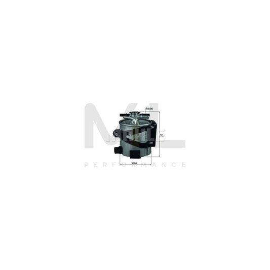MAHLE ORIGINAL KLH 44/17 Fuel filter for RENAULT MEGANE In-Line Filter, with holder | ML Performance Car Parts