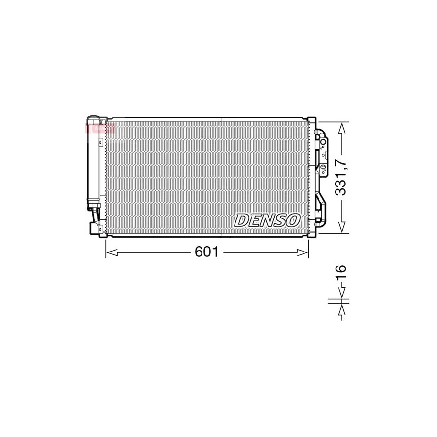 DENSO DCN05105 Air Conditioning Condenser