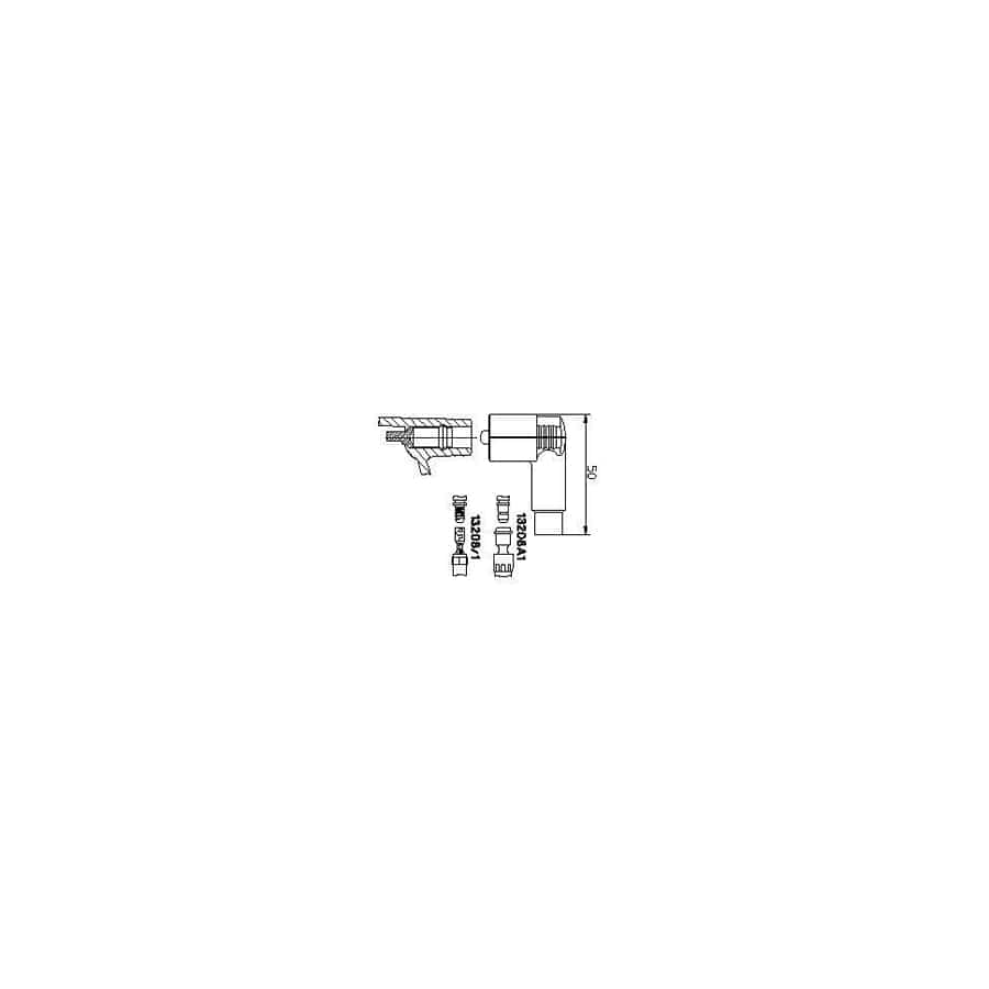 Bremi 13208/1 Plug, Distributor for Porsche 924 Coupe