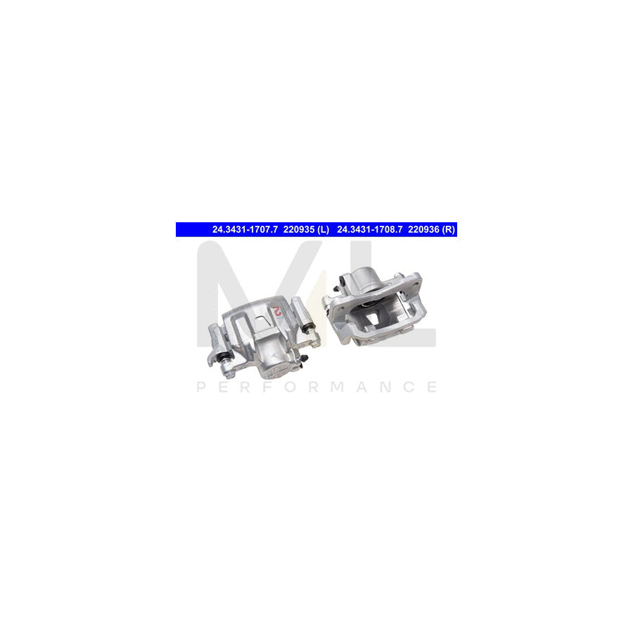 ATE 24.3431-1707.7 Brake Caliper without holder