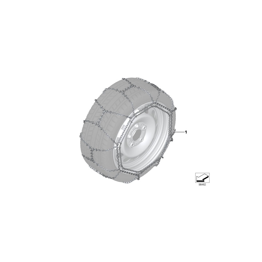 Genuine BMW 36110306048 E83 Snow Chain System Rud-Matic Disc (Inc. X3) | ML Performance US Car Parts
