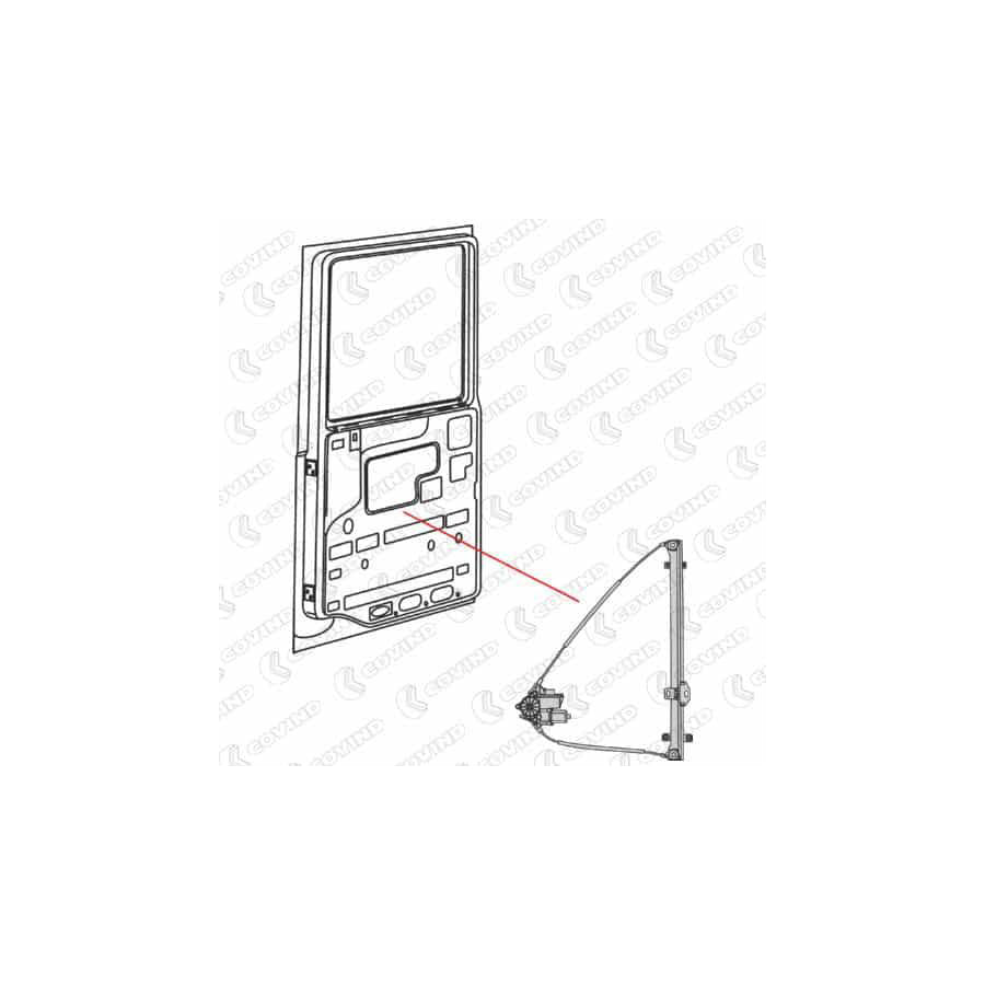 Covind Xf0/166 Window Regulator