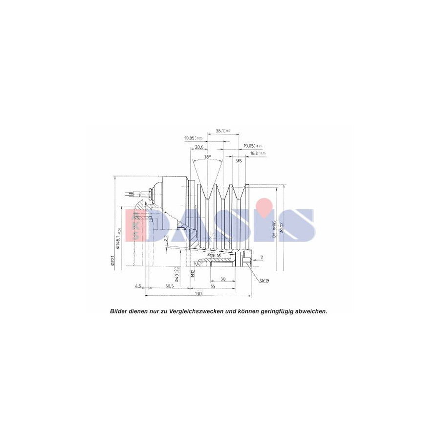 AKS Dasis 851139N AC Compressor Clutch