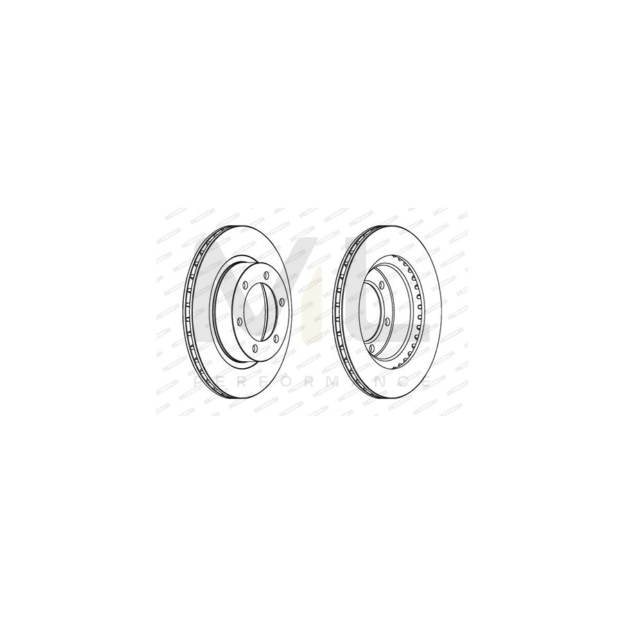 FERODO DDF414-1 Brake Disc for TOYOTA COROLLA Vented | ML Performance Car Parts