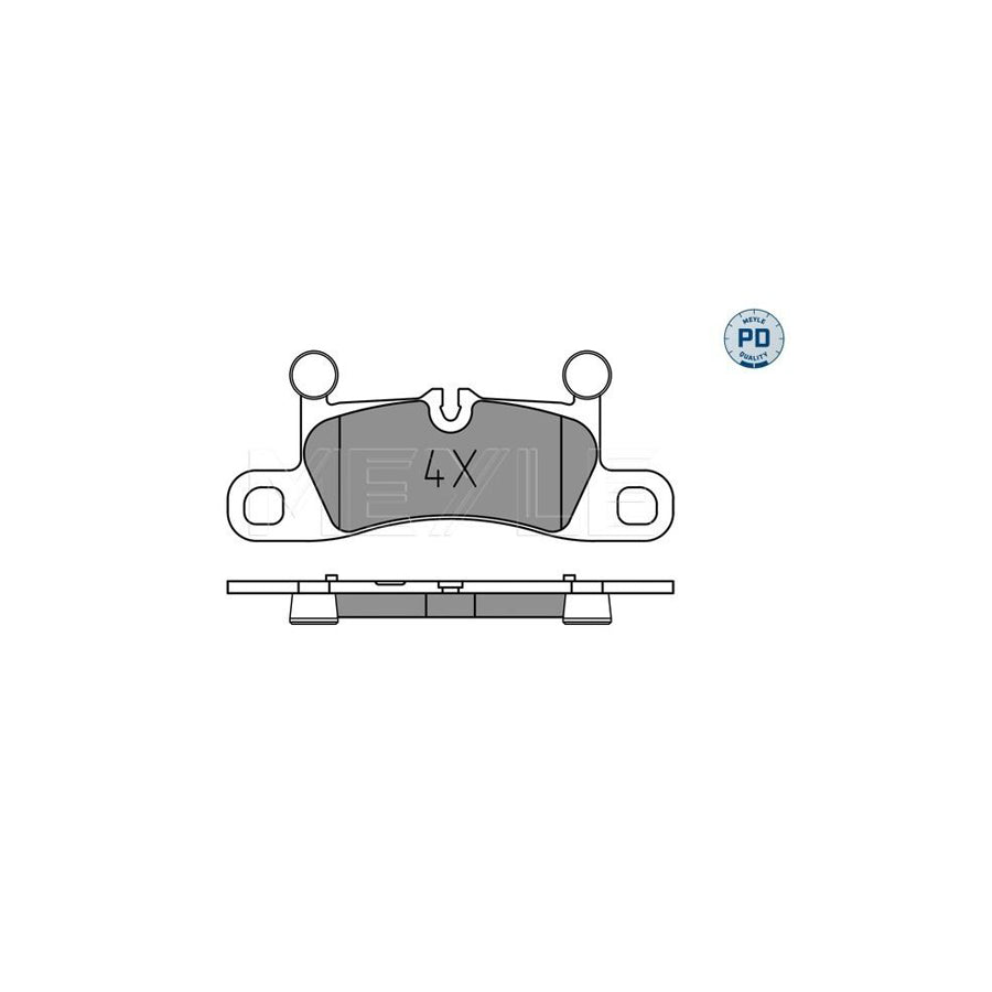 Meyle 025 251 4316/Pd Brake Pad Set