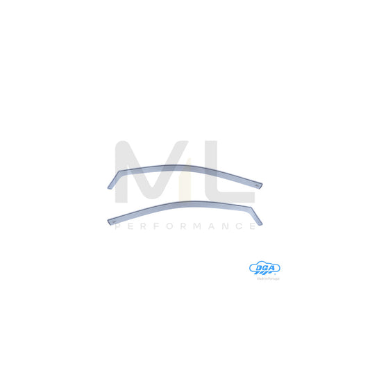 DGA 10020 Wind deflectors for HONDA CIVIC Arrow direction, Front, inner