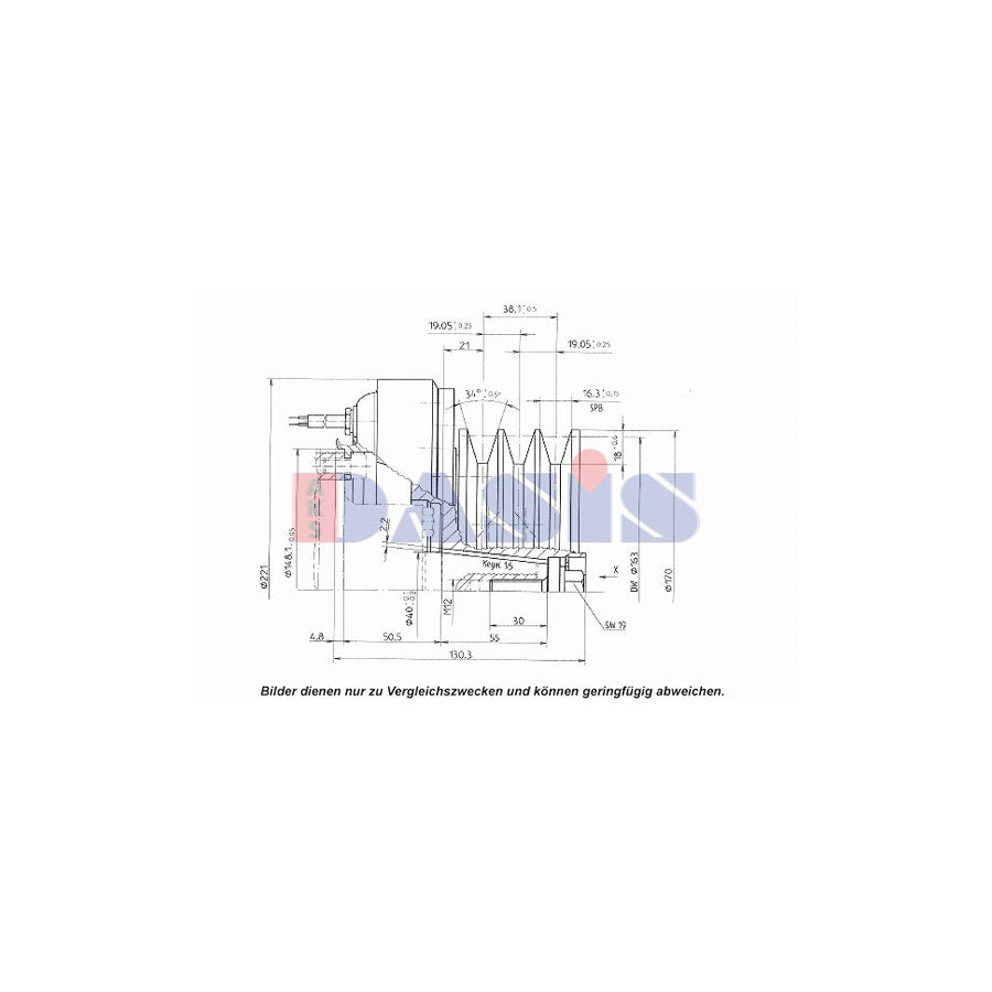 AKS Dasis 851141N AC Compressor Clutch