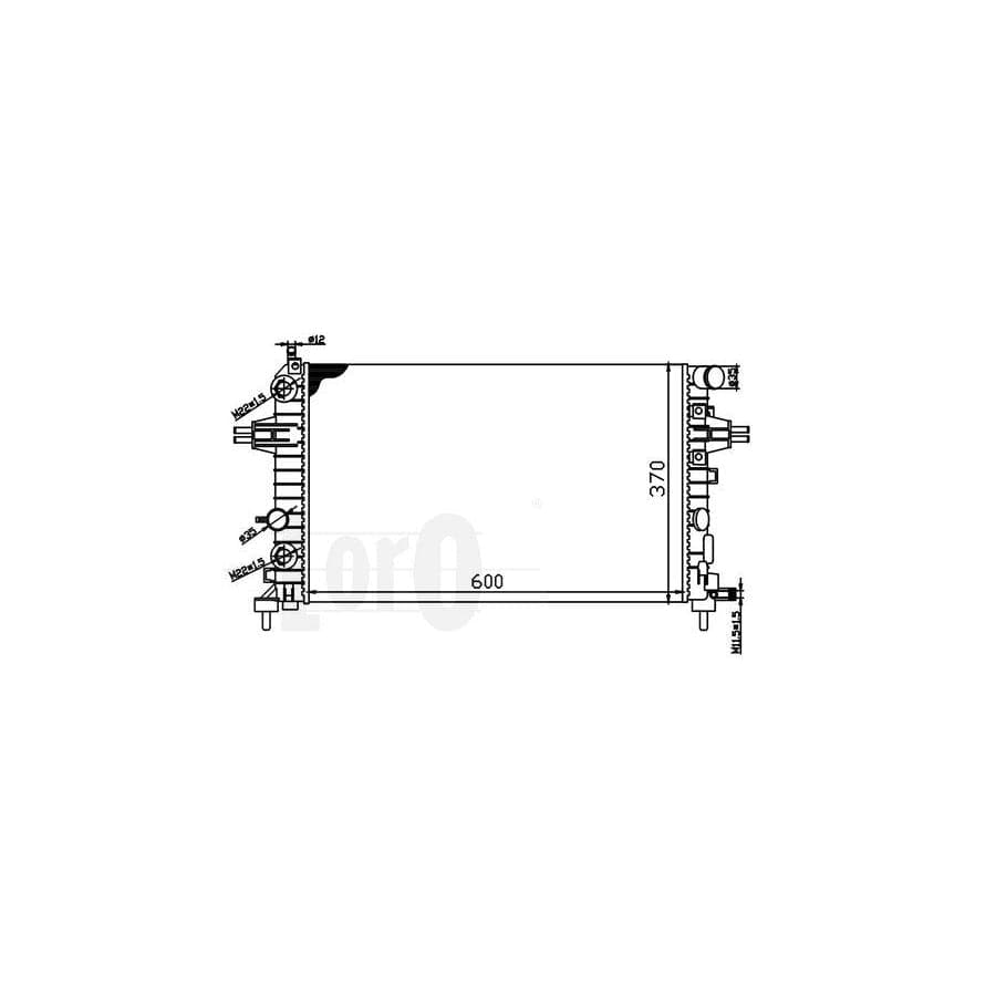 Abakus 0370170046 Engine Radiator
