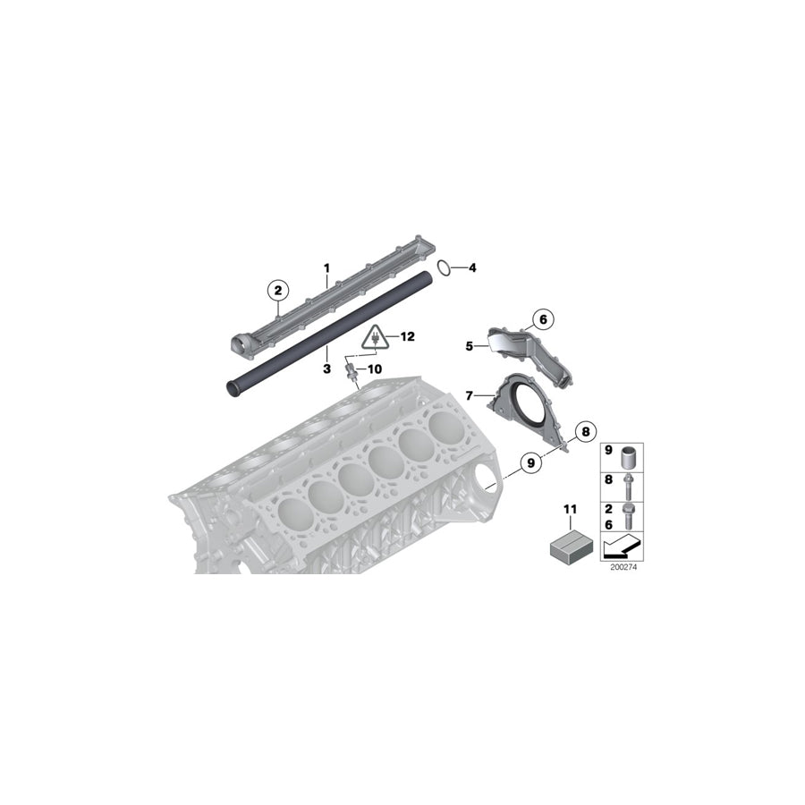 Genuine BMW 11112162453 RR6 F01 Gasket Set Engine Block Asbesto Free (Inc. Wraith, Dawn & 760Li) | ML Performance US Car Parts