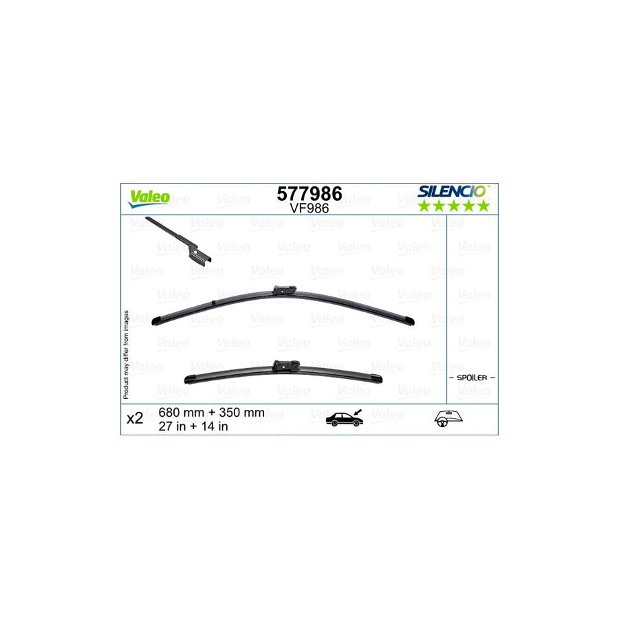 Valeo 577986 Wiper Blade For Renault Captur Ii | ML Performance US Car Parts
