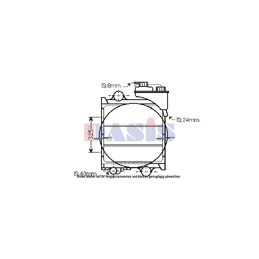AKS Dasis 390027N Engine Radiator