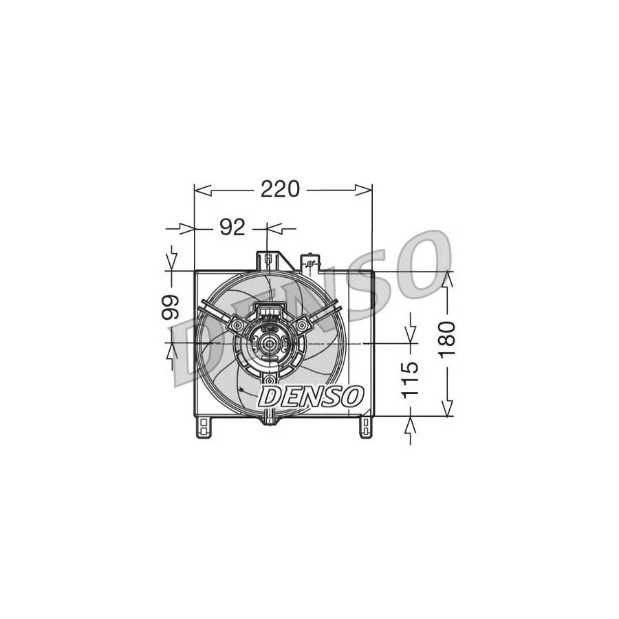 DENSO DER16002 Fan, Radiator
