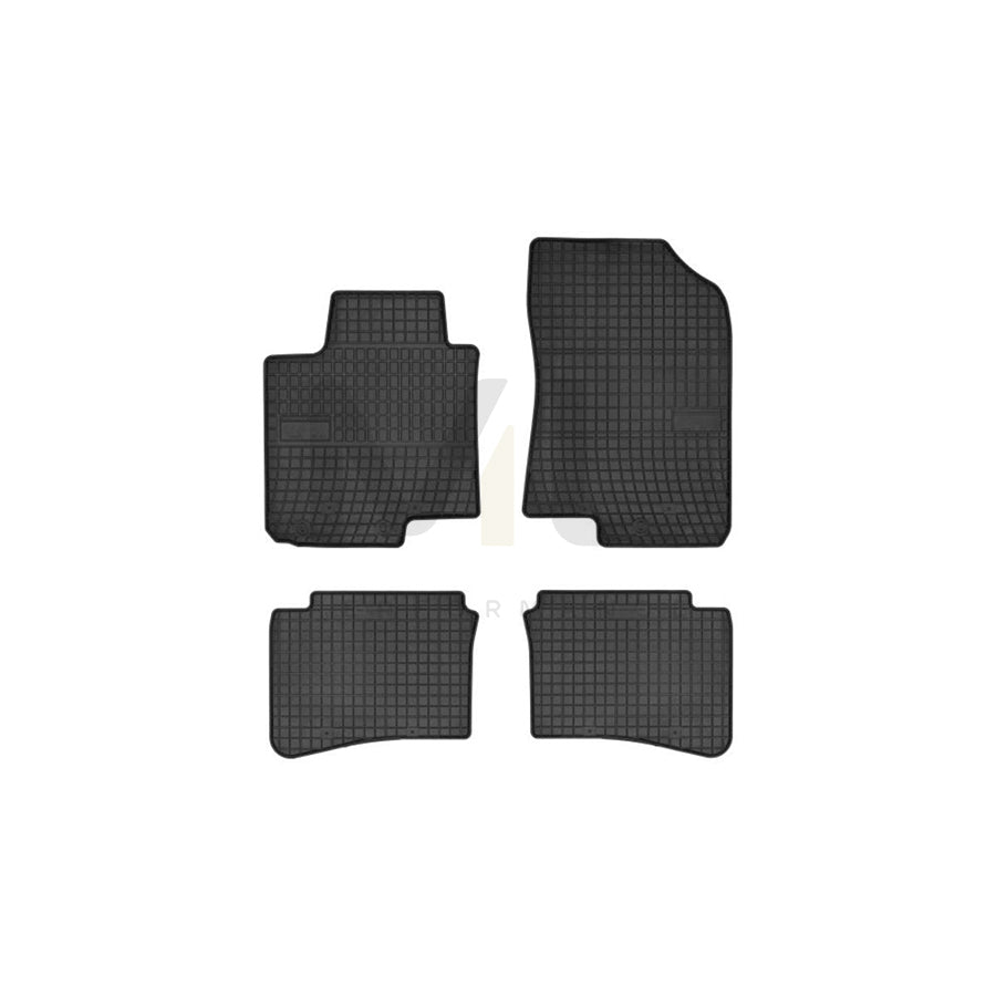 FROGUM Tailored 546016 Floor mat set for HYUNDAI i20 Elastomer, Front and Rear, Quantity: 4, Black, (LHD)