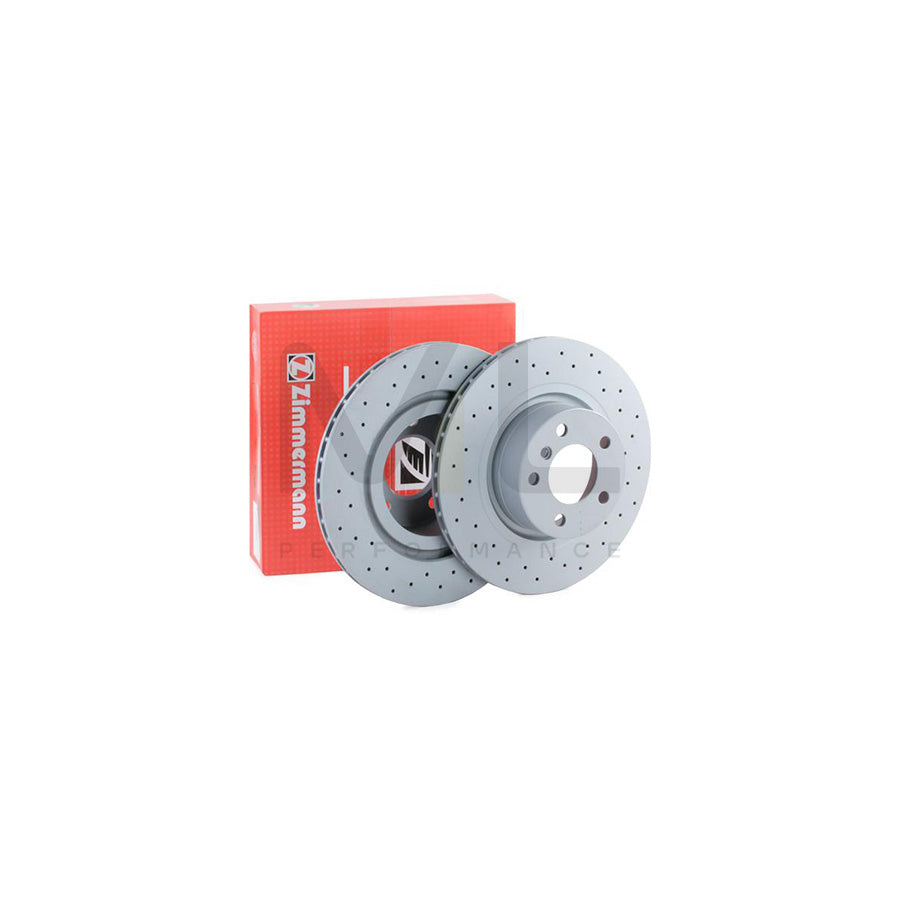 ZIMMERMANN SPORT COAT Z 150.3495.52 Brake Disc Internally Vented, Perforated, Coated, High-carbon  - 1 piece
