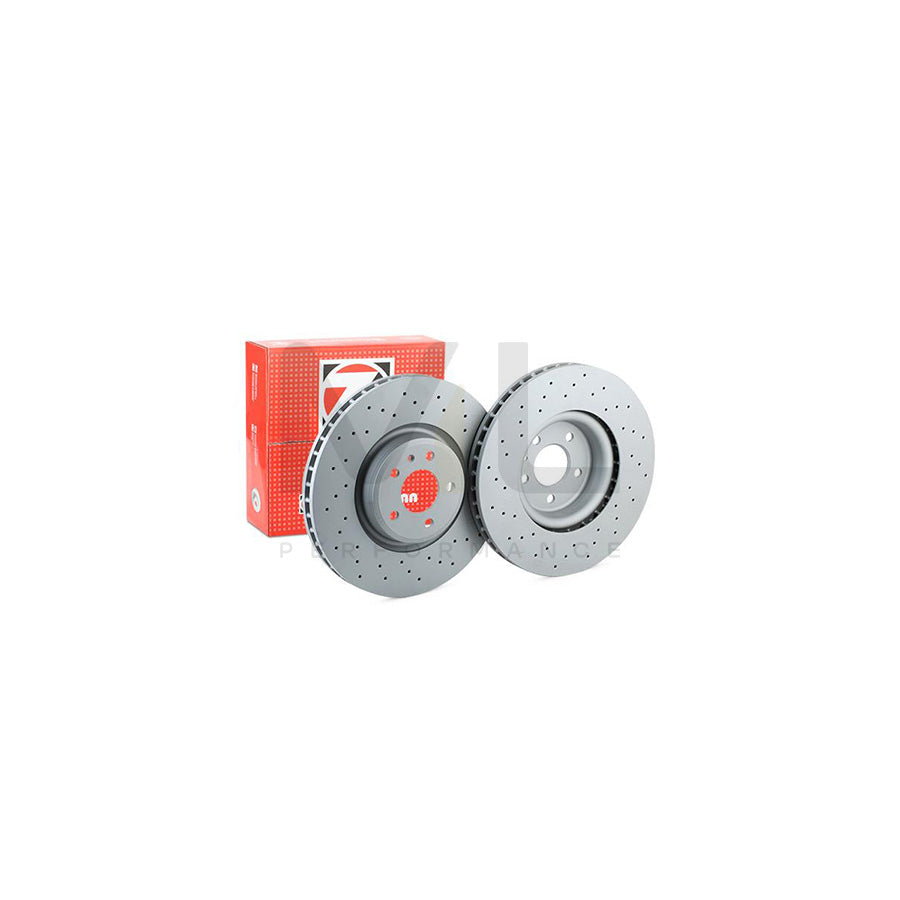 ZIMMERMANN SPORT COAT Z 100.3373.52 Brake Disc Internally Vented, Perforated, Coated, High-carbon  - 1 piece