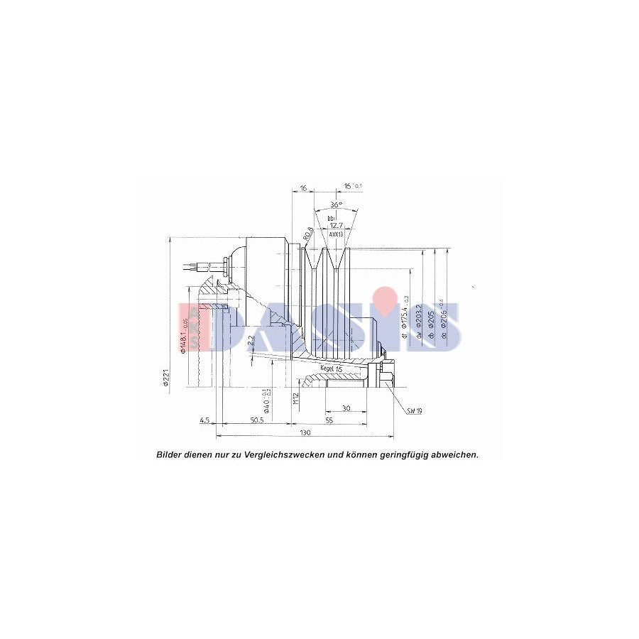AKS Dasis 851145N AC Compressor Clutch