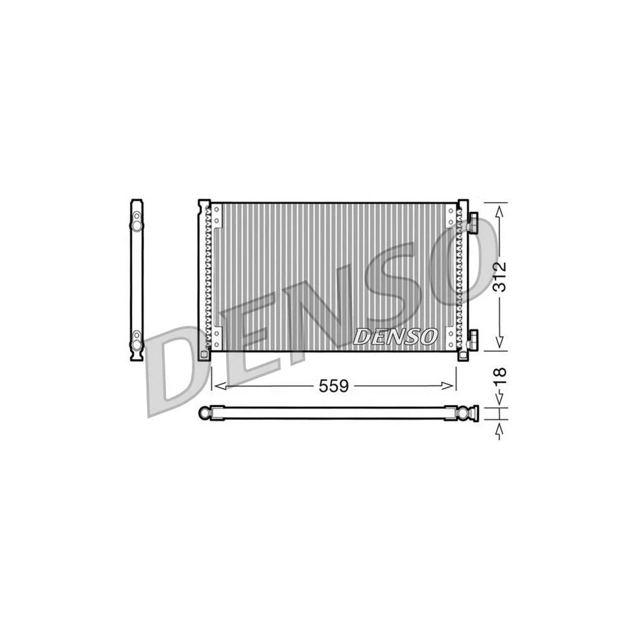 DENSO DCN09100 Air Conditioning Condenser for Fiat Punto