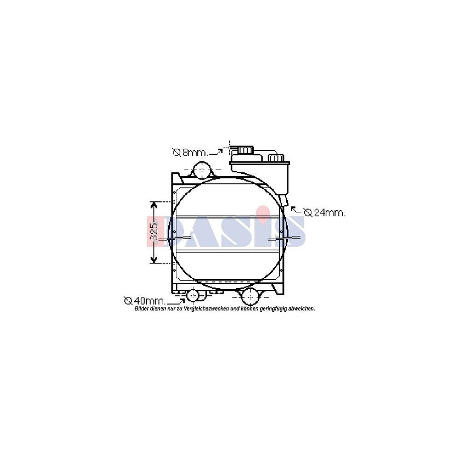 AKS Dasis 390026N Engine Radiator