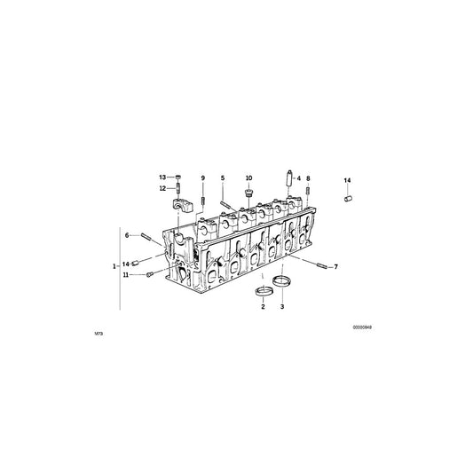 Genuine BMW 11121702733 E38 E31 Cylinder Head (Inc. 850Ci, 750iLP & 750i) | ML Performance US Car Parts