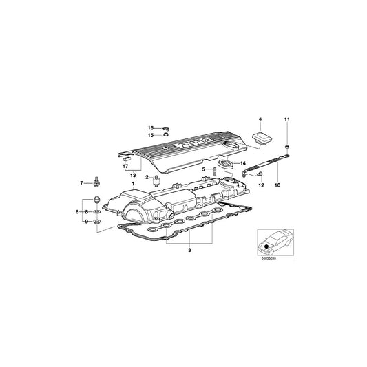 Genuine BMW 11121703462 E36 E34 Cover (Inc. 325is, 525ix & 320i) | ML Performance US Car Parts