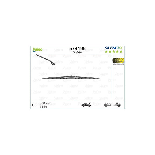 Valeo Silencio Conventional Single, Silencio Performance 574196 Wiper Blade | ML Performance US Car Parts