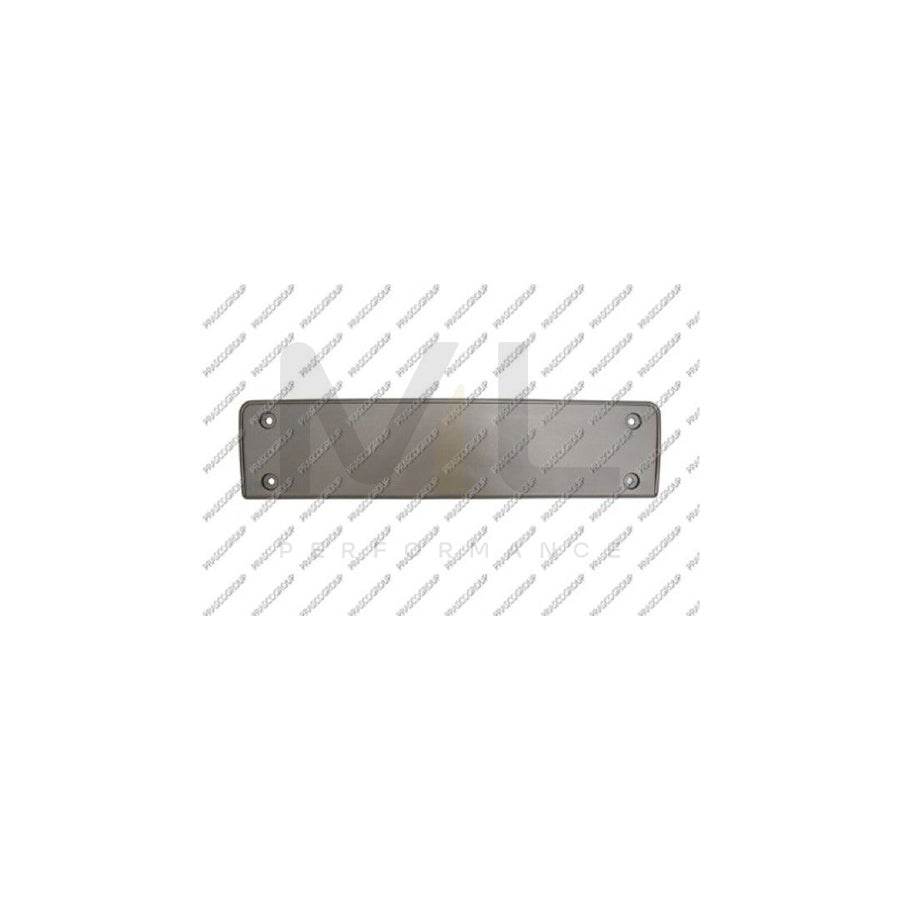 PRASCO VG0551539 Number plate holder for VW PASSAT Front, Black, frameless