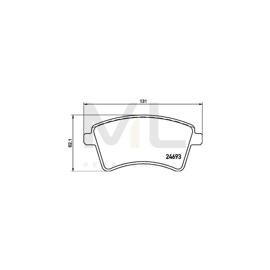 TEXTAR 2469302 Brake pad set not prepared for wear indicator, with brake caliper screws, with accessories | ML Performance Car Parts