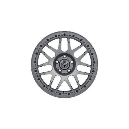 Forgestar F28371163P43 17x11 F14 Beadlock Standard 5x120.65 ET43 BS7.7 Gloss Anthracite Drag Racing Wheel