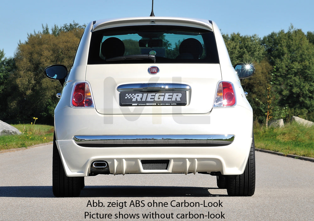 Rieger 00099162 Fiat 500 (312) Rear Diffuser 2 | ML Performance UK Car Parts