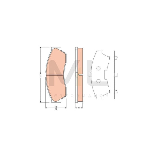 TRW Gdb1796 Brake Pad Set For Rover Cityrover Hatchback Not Prepared For Wear Indicator | ML Performance Car Parts