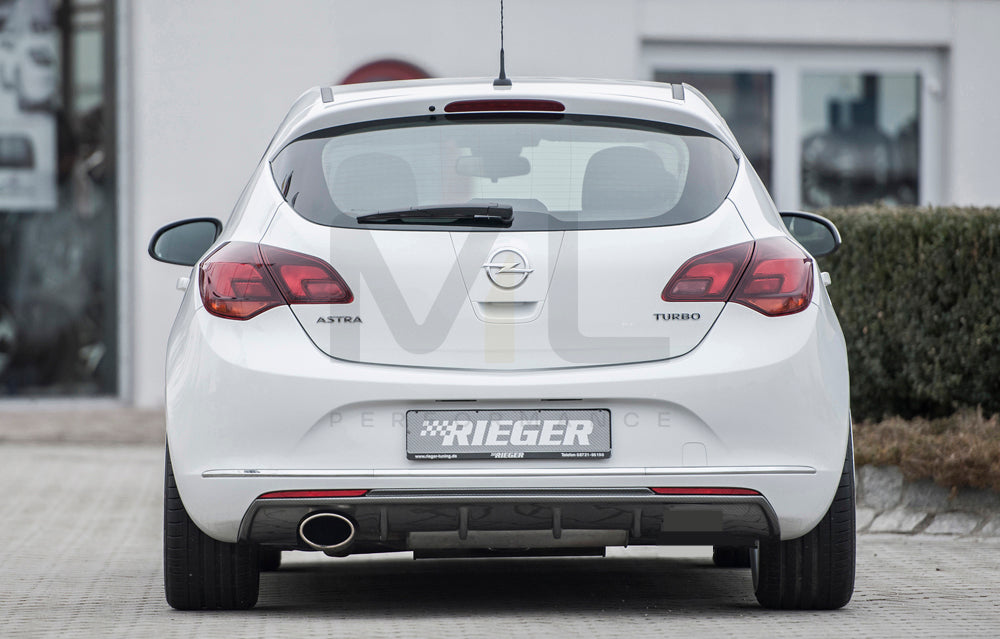 Rieger 00099273 Opel Astra J Rear Diffuser 3 | ML Performance UK Car Parts