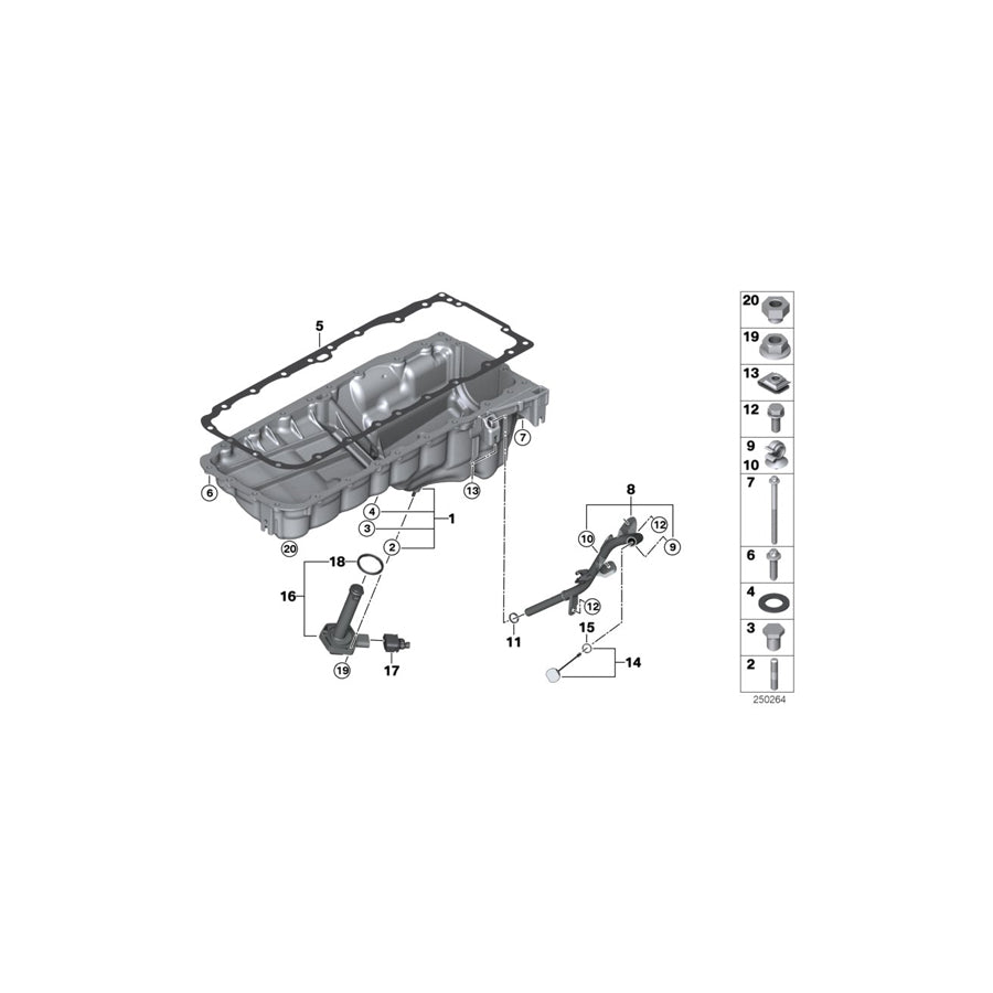 Genuine BMW 11437809766 F07 F10 E91 Guide Tube (Inc. 330d, X5 30dX & X6 40dX) | ML Performance US Car Parts