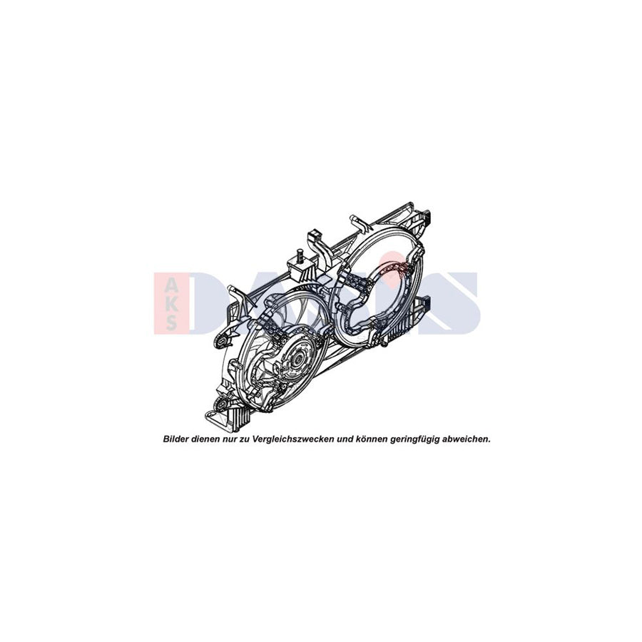 AKS Dasis 088157N Fan, Radiator for Lancia Ypsilon III (312)
