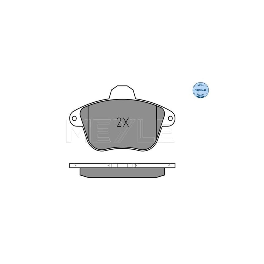 Meyle 025 215 0417/W Brake Pad Set For Citroën Xm