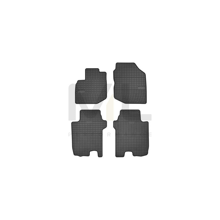 FROGUM Tailored 0836 Floor mat set for HONDA JAZZ Elastomer, Front and Rear, Quantity: 4, Black, (LHD)