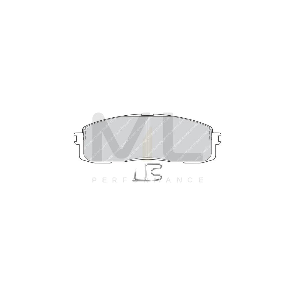 Ferodo Premier Fdb546 Brake Pad Set Incl. Wear Warning Contact, With Brake Caliper Screws | ML Performance Car Parts