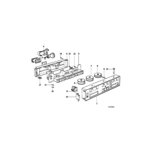Genuine BMW 64111390697 E34 E32 Switch Heated Rear Window (Inc. 740iL, M5 3.6 & 735i) | ML Performance US Car Parts