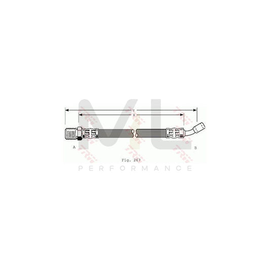 TRW PHD147 Brake Hose 287mm, M16x1 | ML Performance Car Parts